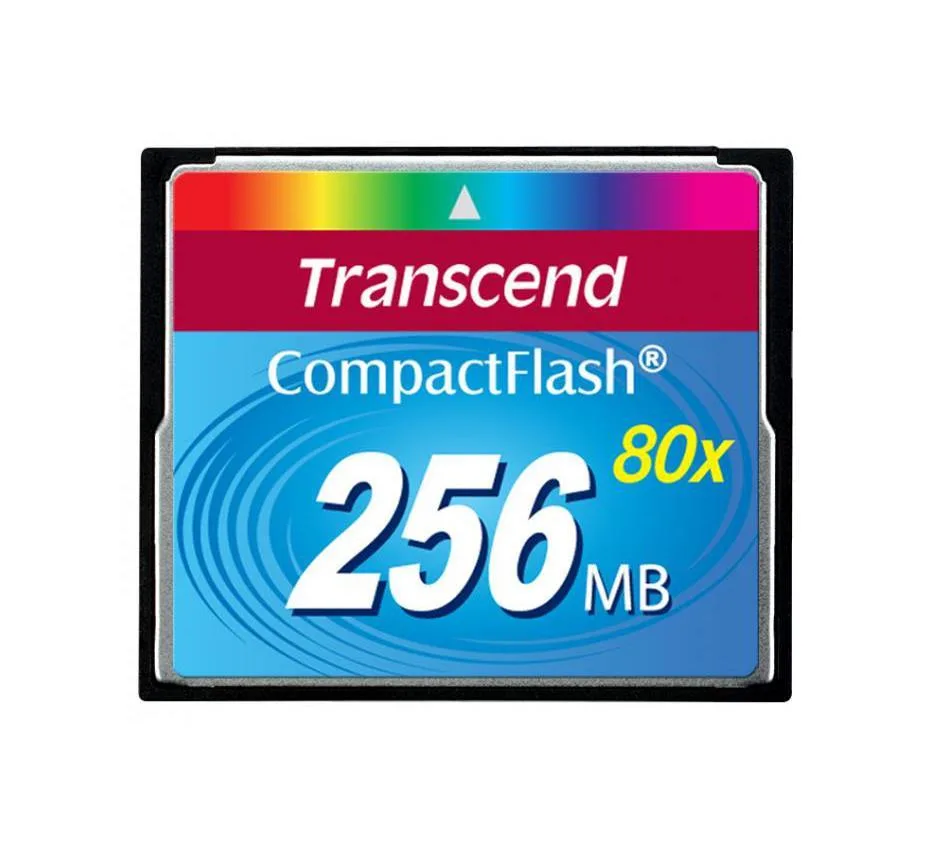 TS256MCF80-P - Transcend 256MB PIO Fix Mode Type-I CompactFlash (CF) Memory Card