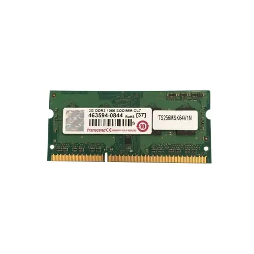 TS256MSK64V1N - Transcend 2GB DDR3-1066MHz PC3-8500 non-ECC Unbuffered CL7 204-Pin SoDimm Single Rank Memory Module