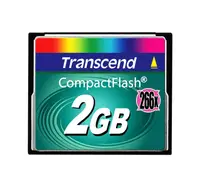 TS2GCF266 - Transcend 2GB 266x Hi-Speed CompactFlash (CF) Memory Card