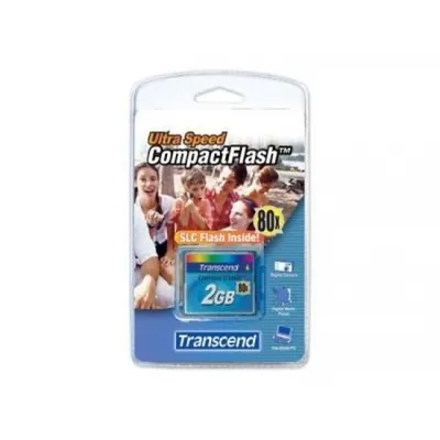 TS2GCF80 - Transcend 2GB 80x Hi-Speed CompactFlash (CF) Memory Card