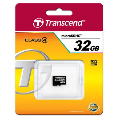 TS32GUSDC4 - Transcend 32GB Class 4 microSDHC Flash Memory Card