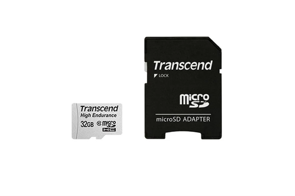 TS32GUSDHC10V - Transcend 32GB High Endurance Class 10 microSDHC Flash Memory Card With SD Adapter