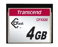 TS4GCFX520 - Transcend 4GB CFast 1.1 SATA 3Gbps SLC Flash Memory Card