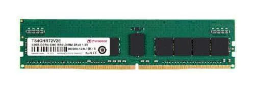 TS4GHR72V2E - Transcend 32GB DDR4-3200MHz PC4-25600 ECC Registered CL22 288-Pin RDIMM 1.2V Dual Rank Memory Module