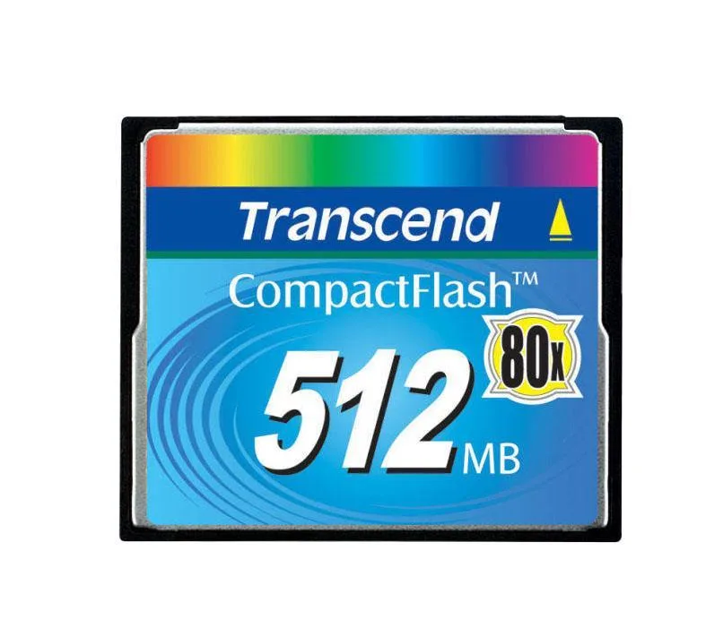 TS512MCF80-P - Transcend 512MB PIO Fix Mode Type-I CompactFlash (CF) Memory Card