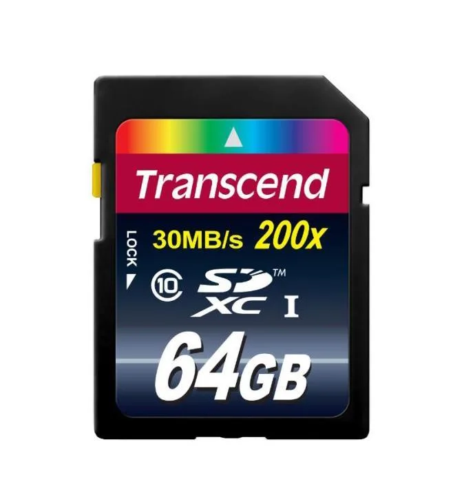 TS64GSDXC10U1 - Transcend 64GB Class 10 SDXC Flash Memory Card