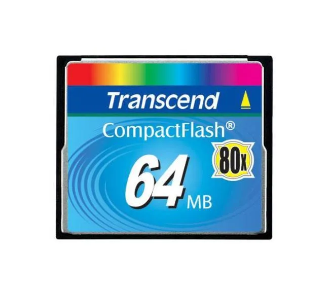 TS64MCF80-DF - Transcend 64MB 80x Compact Flash (CF) Memory Card
