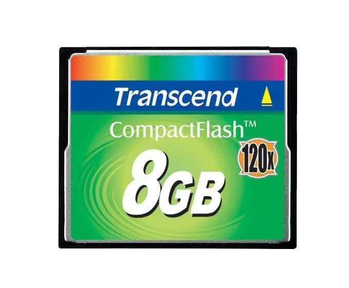 TS8GCF120-P - Transcend 8GB PIO Fix Mode Type-I CompactFlash (CF) Memory Card
