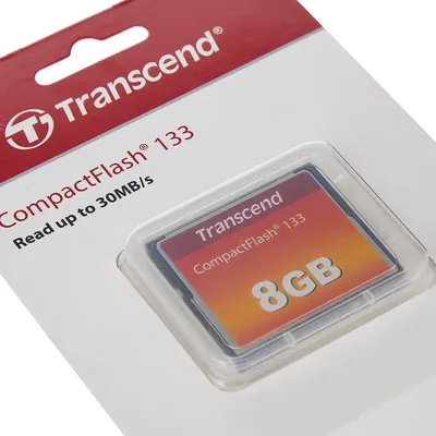 TS8GCF133 - Transcend 8GB 133x CompactFlash (CF) Memory Card