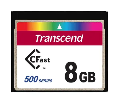 TS8GCFX520 - Transcend 8GB CFast 1.1 SATA 3Gbps SLC Flash Memory Card