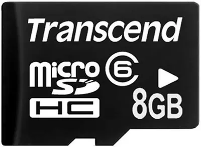 TS8GUSDC6 - Transcend 8GB Class 6 microSDHC Flash Memory Card