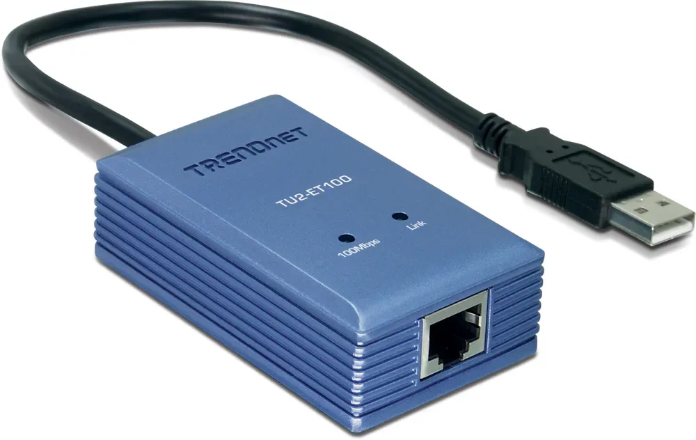 TU2-ET100 TRENDnet TU2-ET100 USB2.0 to 10/100Mbps Fast Ethernet Adapter