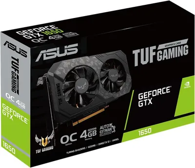 TUF-GTX1650-O4GD6-P-GAMING - ASUS TUF GeForce GTX 1650 Graphic Card 4GB GDDR6