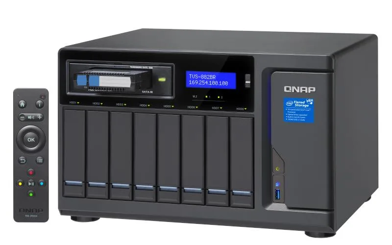 TVS-882-I5-16G-US QNAP TVS-882-I5-16G-US Intel Core i5-6500 3.2GHz/ 16GB RAM/ 4GbE/ SATA3/ USB3.0/ 6-Bay Desktop NAS for SMBs