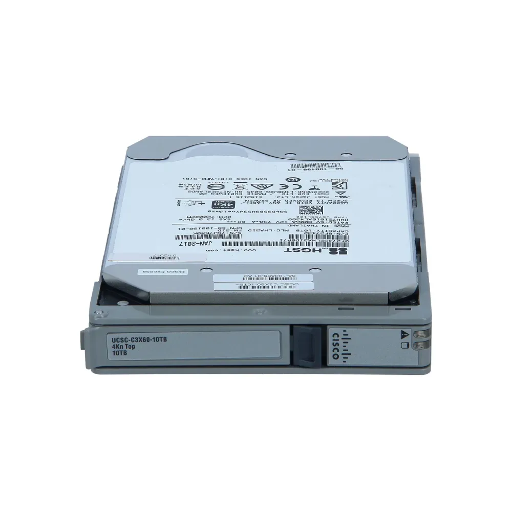UCSC-C3X60-HD4TB - Cisco 4TB 7200RPM SAS 6Gb/s 3.5-inch Hard Drive for UCS C3160 Rack Server