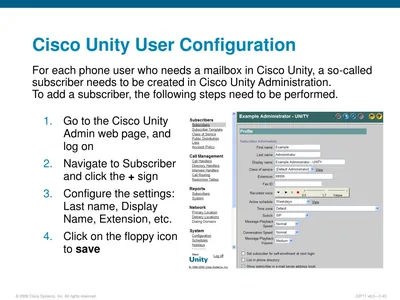 UNITY-BUNDLE - Cisco Unity Unified Messaging License 1 User