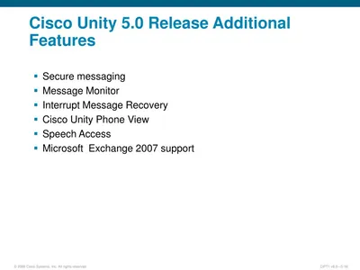 UNITYV5-USR-E - Cisco Unity Voice Messaging v.5.0 for Microsoft Exchange License 1 User