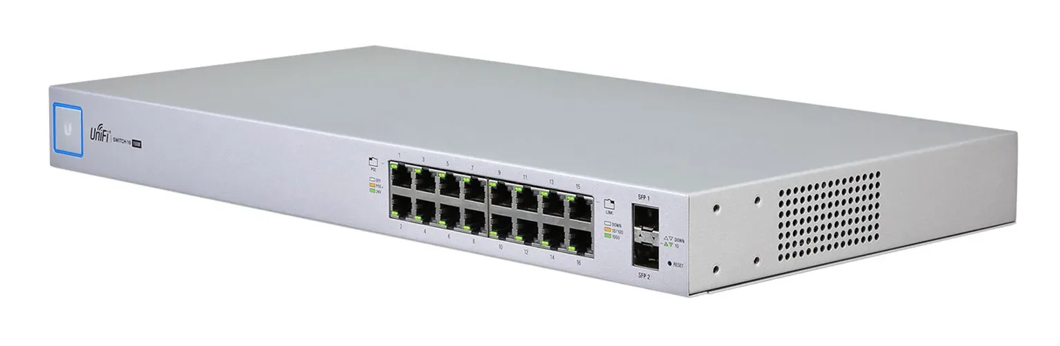 US-16-150W - Ubiquiti UniFi Managed PoE+ 16-Port Gigabit Switch with SFP (150W)