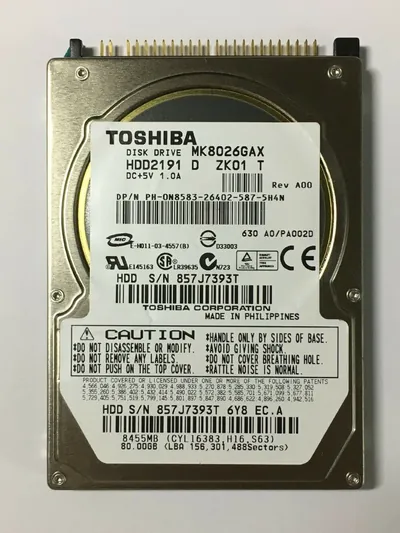 V000035390 - Toshiba 60GB 5400RPM ATA-100 2.5-inch Hard Disk Drive