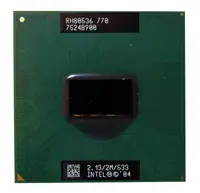 V000050980 - Toshiba 2.13GHz 533MHz FSB 2MB L2 Cache Socket H-PBGA479 / PPGA478 Intel Pentium M 770 1-Core Processor