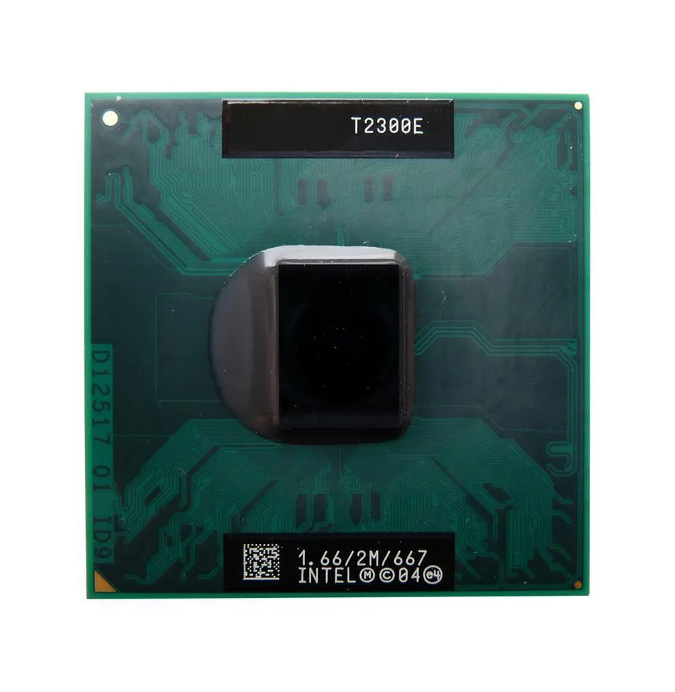 V000062400 - Toshiba 1.66GHz 667MHz FSB 2MB L2 Cache Socket PBGA479 / PPGA478 Intel Core Duo T2300E Dual Core Processor
