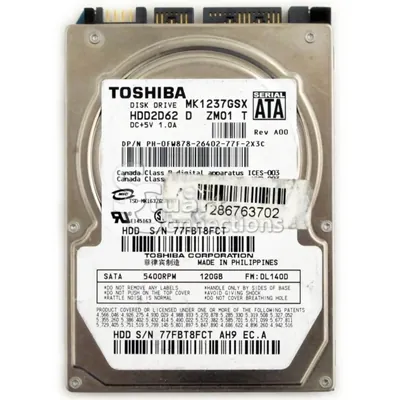 V000133010 - Toshiba 120GB 5400RPM SATA 3GB/s 8MB Cache 2.5-inch Hard Disk Drive