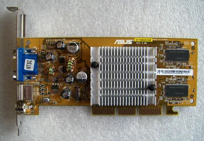 V8170MAGIC - ASUS 64MB VGA Comp And Svideo Out AGP Video Graphics Card