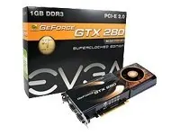 VCE01G-P3-1282 - EVGA GeForce GTX 280 SuperClocked 1GB Dual DVI/ HDTV Video Graphics Card