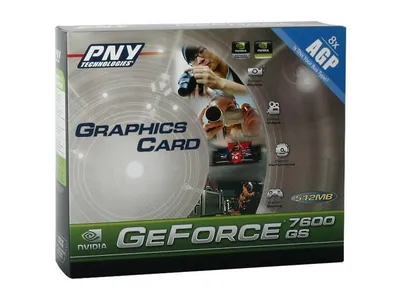 VCG76512SAPB - PNY Nvidia GeForce 7600GS 512MB GDDR2 128-Bit DVI/D-SUB/HDTV/S-Video Out PCI Express Video Graphics Card