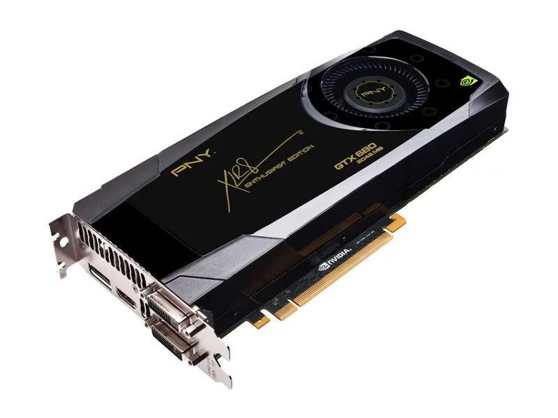 VCGGTX680XPB-CG - PNY GeForce GTX 680 2GB 256-Bit GDDR5 PCI Express 3.0 x16 Dual DVI/ HDMI/ SLI Supported Video Graphics Card