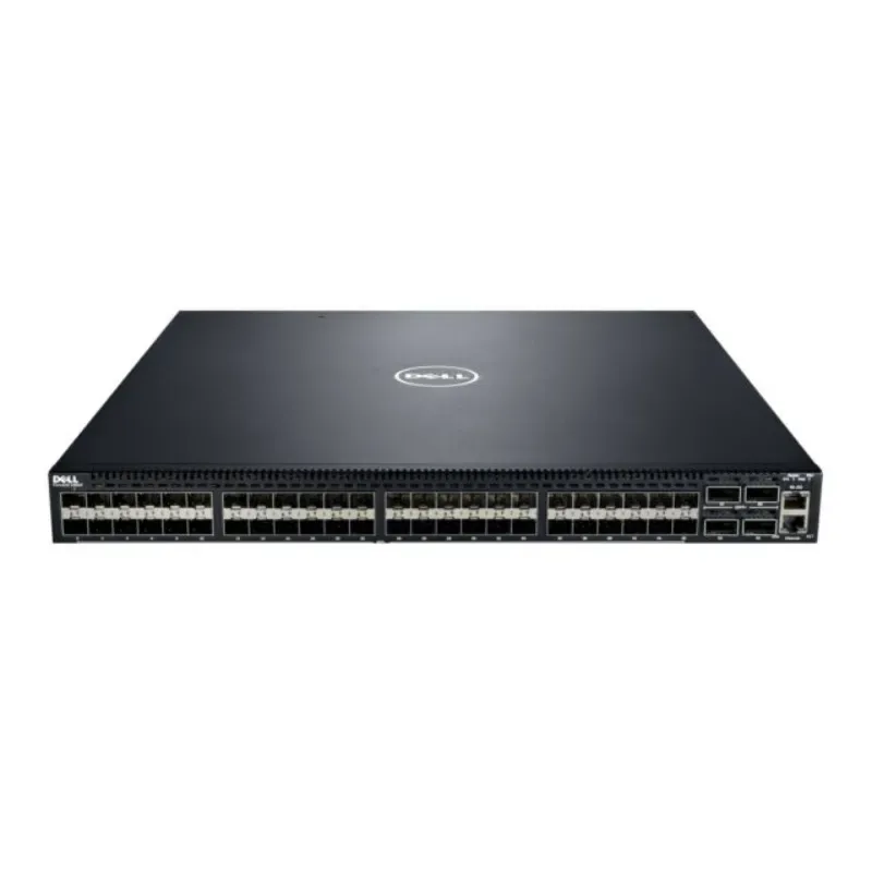 Dell W9C6F Dell 0W9C6F / W9C6F Force10 S4810P 48-Ports SFP+ 10GBase-T + 4-Ports 40GBase-X QSFP+ Rack-Mountable Layer3 Managed 10-Gigabit Ethernet Network Switch