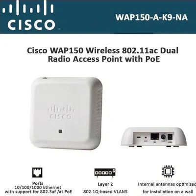 WAP150-A-K9-AR - Cisco WAP150 Wireless AC/N Dual Radio Access Point