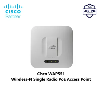 WAP551-E-K9 - Cisco WAP551 Wireless-N Single Radio Selectable Band Access Point