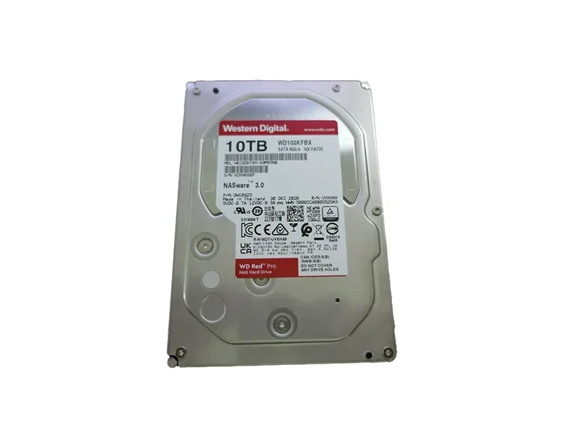WD102KFBX-68M95N0 - Western Digital Red Pro NAS 10TB 7200RPM SATA 6Gb/s 256MB Cache 3.5-inch Hard Drive