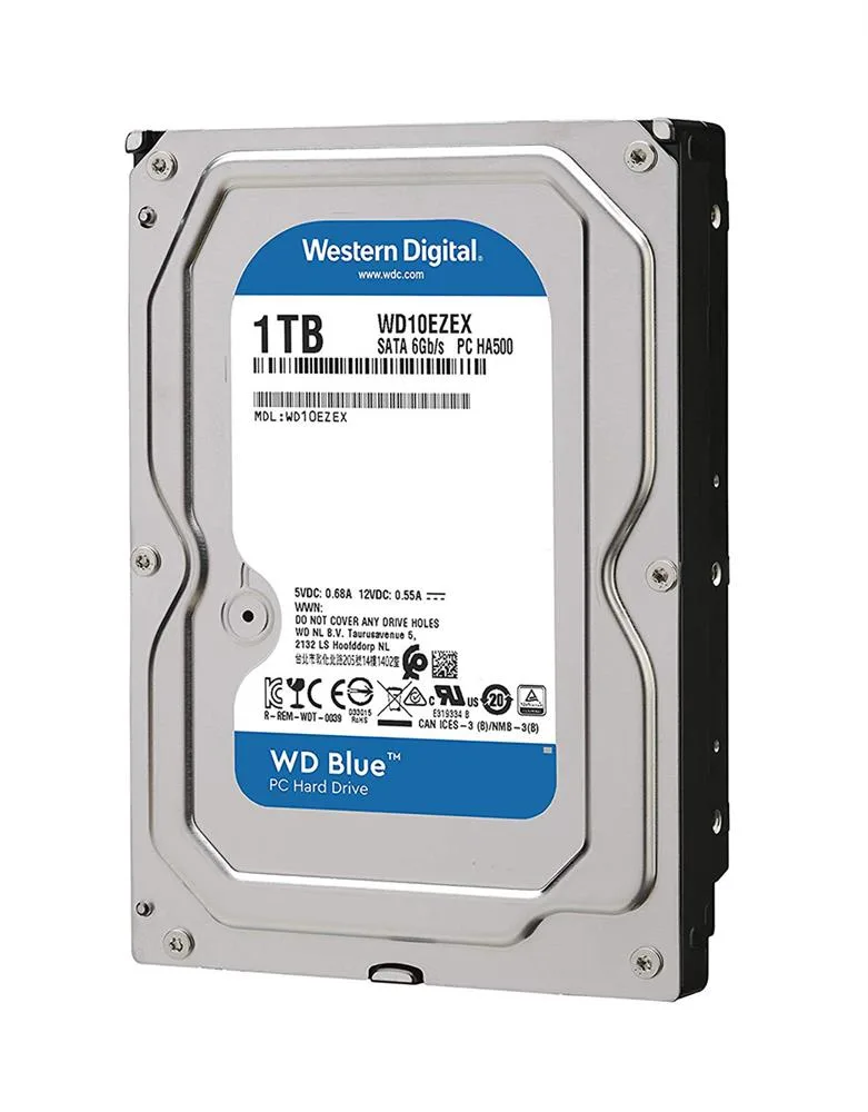 WD10EZEX-002F5A0 - Western Digital Blue 1TB 7200RPM SATA 6GB/s 64MB Cache 3.5-inch Hard Drive