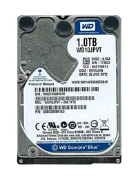 WD10JPVT-26A1YT0 - Western Digital Scorpio Blue 1TB 5400RPM SATA 3Gb/s 8MB Cache 2.5-inch Hard Drive