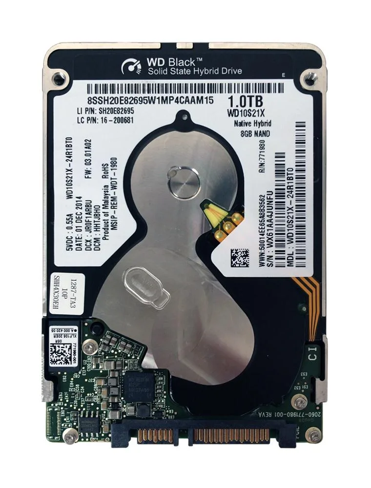 WD10S21X - Western Digital 1TB 5400RPM SATA 6Gb/s 7mm 2.5-inch SSHD Hybrid Drive