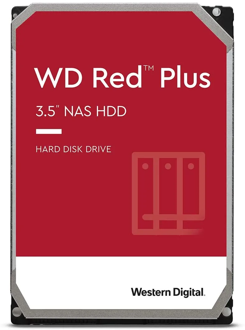 WD120EFBX - Western Digital Red Plus NAS 12TB 7200RPM SATA 6Gb/s 512MB Cache 3.5-inch Hard Drive