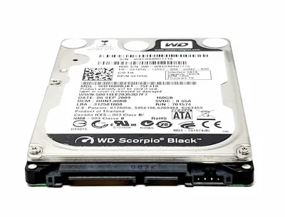 WD1600BEKX-00B7WT0 - Western Digital Black 160GB 7200RPM SATA 6Gb/s 16MB Cache 2.5-inch Hard Drive