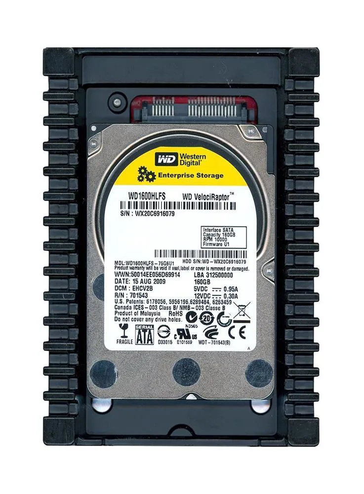 WD1600HLFS-NDW-R - Western Digital VelociRaptor 160GB 10000RPM SATA 3Gb/s 16MB Cache 3.5-inch Hard Drive