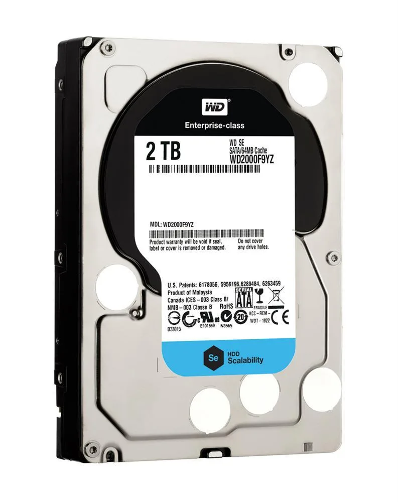 WD2000F9YZ-A1 - Western Digital SE 2TB 7200RPM SATA 6GB/s 64MB Cache 3.5-inch Hard Drive