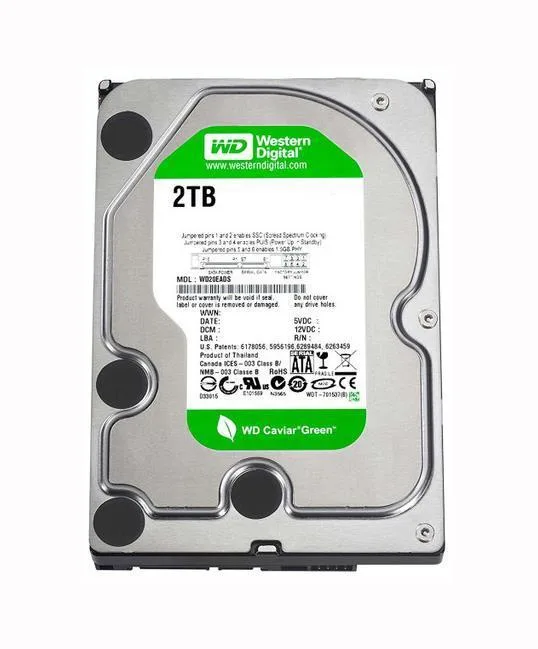 WD20EARX-A1 - Western Digital Caviar Green 2TB 5400RPM SATA 6GB/s 64MB Cache 3.5-inch Hard Drive