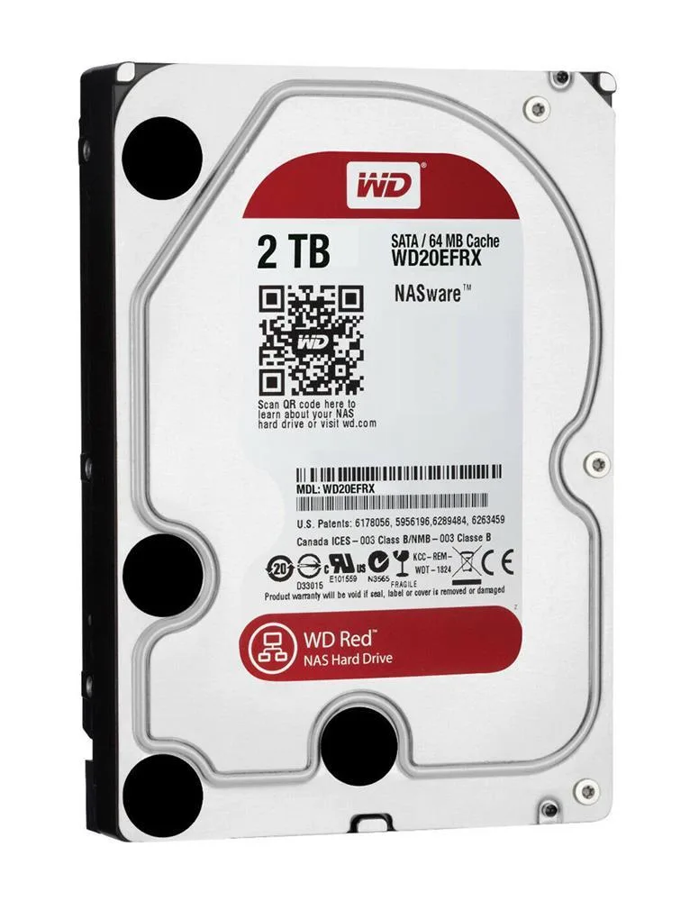 WD20EFRX-A1 - Western Digital Red 2TB 5400RPM SATA 6GB/s 64MB Cache 3.5-inch Hard Drive