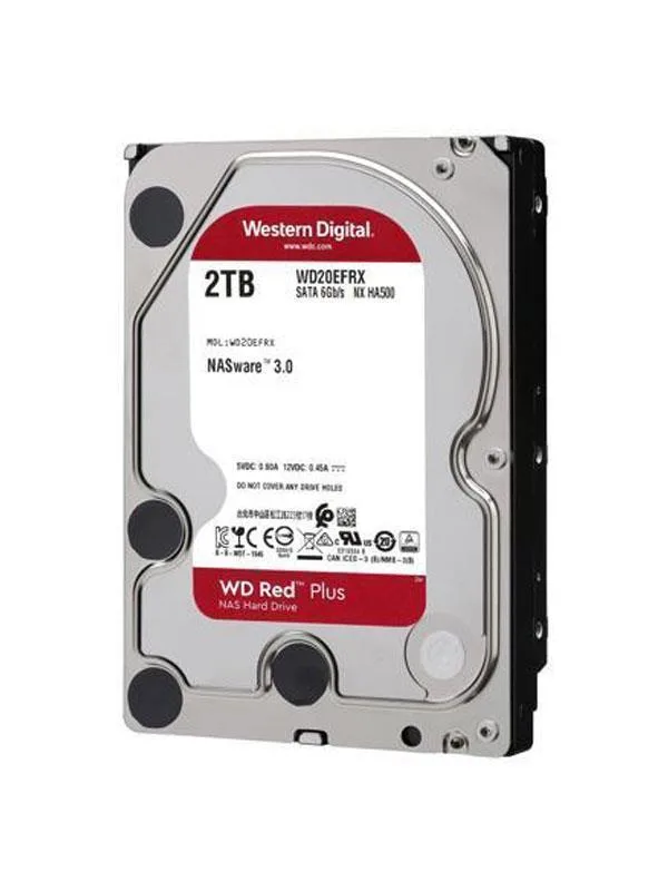 WD20EFZX - Western Digital Red Plus NAS 2TB 5400RPM SATA 6Gb/s 128MB Cache 3.5-inch Hard Drive