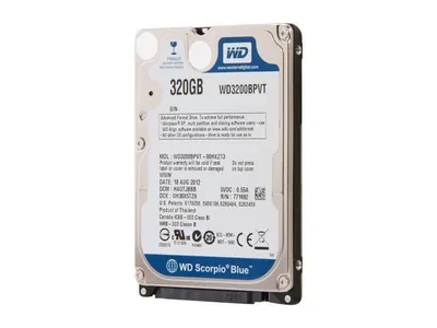 WD3200BEVT-75ZCT1 - Western Digital Scorpio Blue 320GB 5400RPM SATA 3Gb/s 8MB Cache 2.5-inch Hard Drive