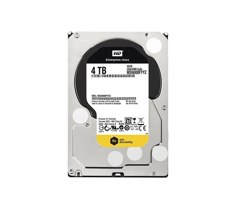 WD4000FYYZ-01UL1B3 - Western Digital RE 4TB 7200RPM SATA 6Gb/s 64MB Cache 3.5-inch Hard Drive