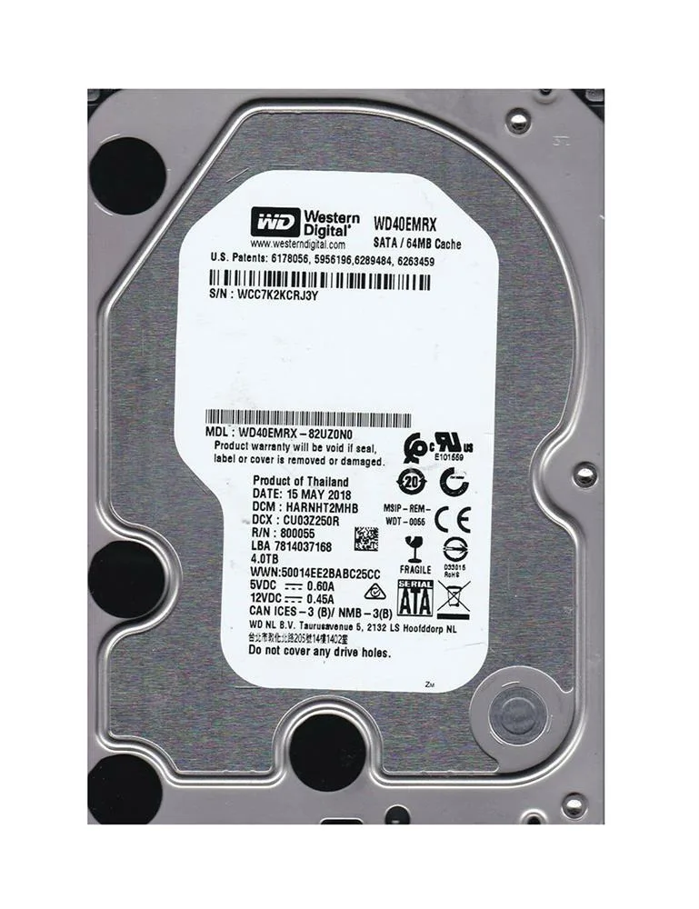 WD40EMRX - Western Digital 4TB 5400PRM SATA 6Gb/s 3.5-inch Hard Drive