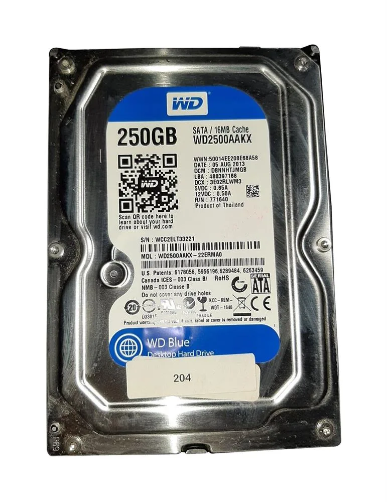 WD500AAKX-22ERMA0 - Western Digital Blue 500GB 7200RPM SATA 6Gb/s 3.5-inch Desktop Hard Drive