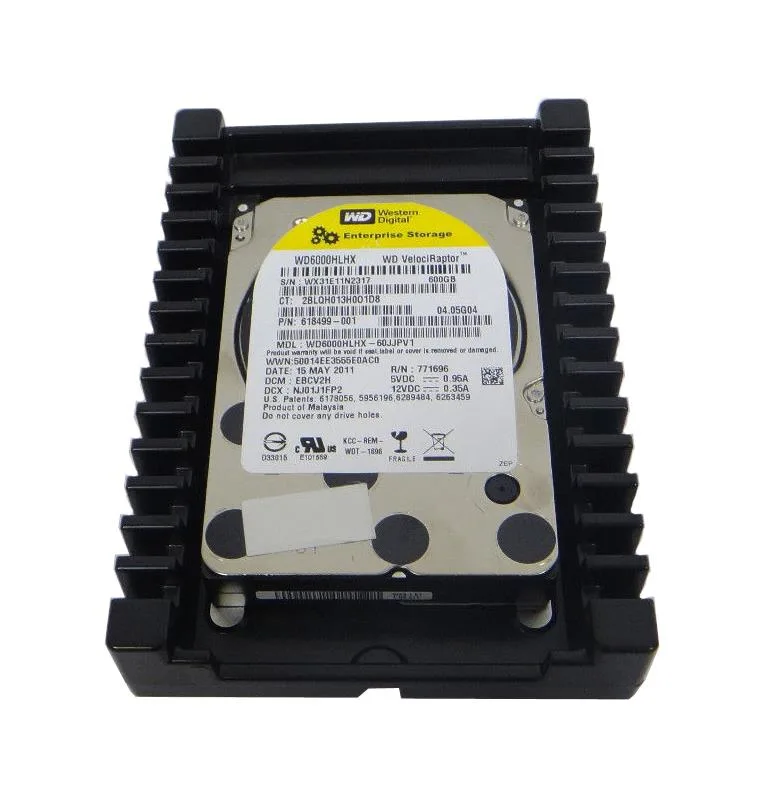WD6000HLHX-60JJPV1 - Western Digital Velociraptor 600GB 10000RPM SATA 6Gb/s 32MB Cache 3.5-inch Hard Drive