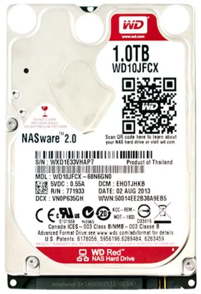 WD7500BFCX-68N6GN0 - Western Digital Red 750GB 5400RPM SATA 6Gb/s 16MB Cache 2.5-inch Hard Drive